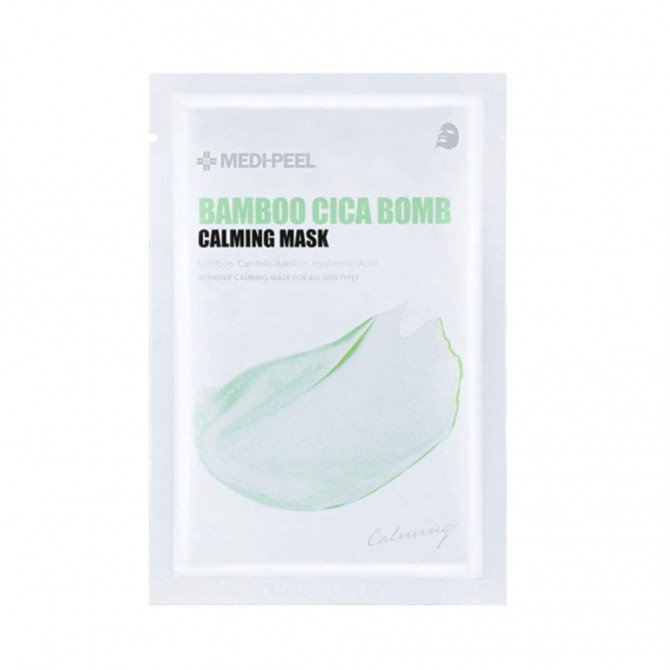 Заспокійлива тканинна маска з бамбуком і центелою, MEDI-PEEL, Bamboo Cica Bomb Calming Mask купити в Україні Заспокійлива тканинна маска з бамбуком і центелою, MEDI-PEEL, Bamboo Cica Bomb Calming Mask купити в Україні