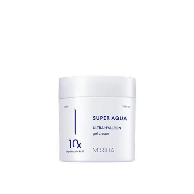 Зволожуючий гель-крем для обличчя з гіалуроновою кислотою MISSHA Super Aqua Ultra Hyalron Gel Cream 70 мл купити в Україні 2