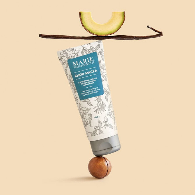 Бьюті-маска з кіноа та ферментованими мінералами Marie Fresh Cosmetics 100 мл купити в Україні 2