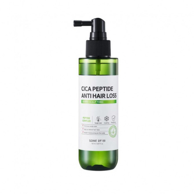 Тоник для чувствительной кожи головы против выпадения волос, SOME BY MI, Cica Peptide Anti Hair Loss Derma Scalp Tonic, 150 мл купить в Украине Тоник для чувствительной кожи головы против выпадения волос, SOME BY MI, Cica Peptide Anti Hair Loss Derma Scalp Tonic, 150 мл купить в Украине