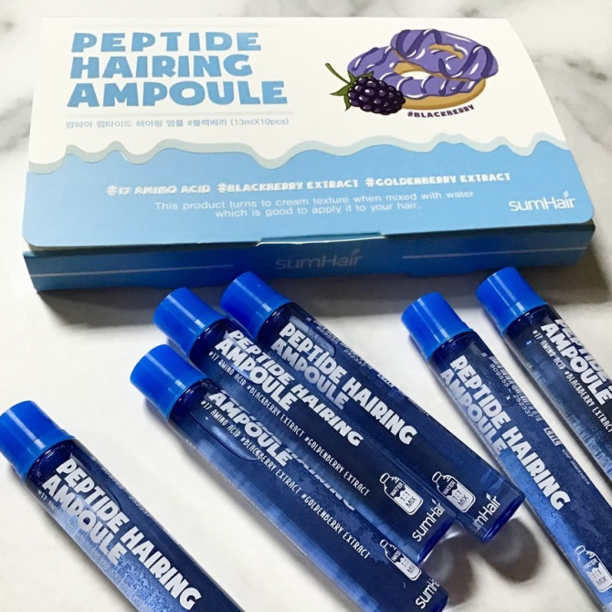 Восстанавливающая сыворотка для волос с пептидами SUMHAIR Peptide Hairing Ampoule 13 мл купить в Украине 3