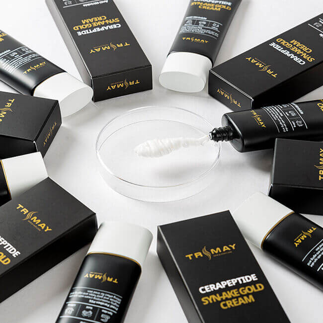 Антивозрастной крем с керамидами и пептидом змеиного яда Trimay Cerapeptide Syn-Ake Gold Cream 50 мл купить в Украине 4
