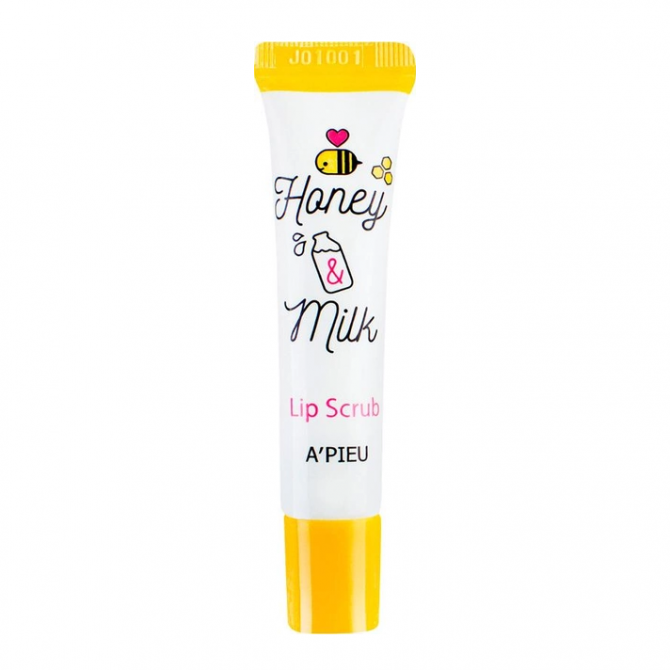 Мягкий скраб для губ с медом и молоком A'PIEU Honey & Milk Lip Scrub 8 мл купить в Украине