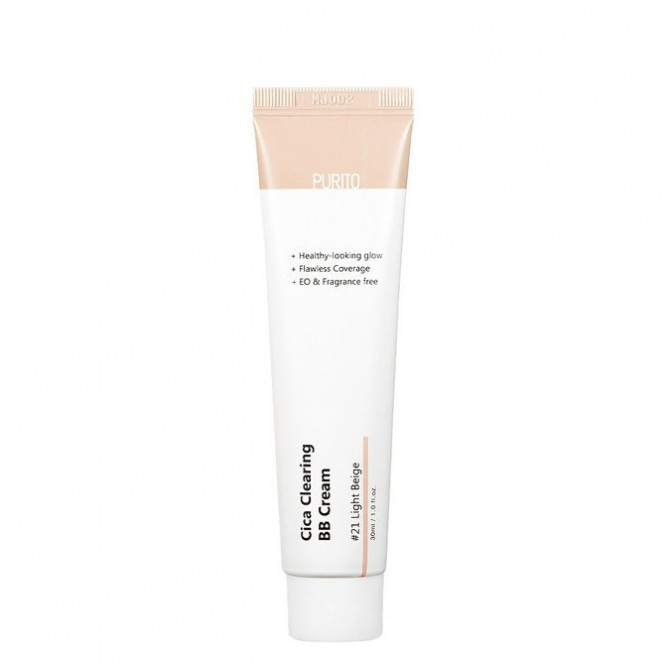 BB крем с экстрактом центеллы, Purito, Cica Clearing BB Cream, SPF38/PA+++, #21, 30 мл купить в Украине BB крем с экстрактом центеллы, Purito, Cica Clearing BB Cream, SPF38/PA+++, #21, 30 мл купить в Украине