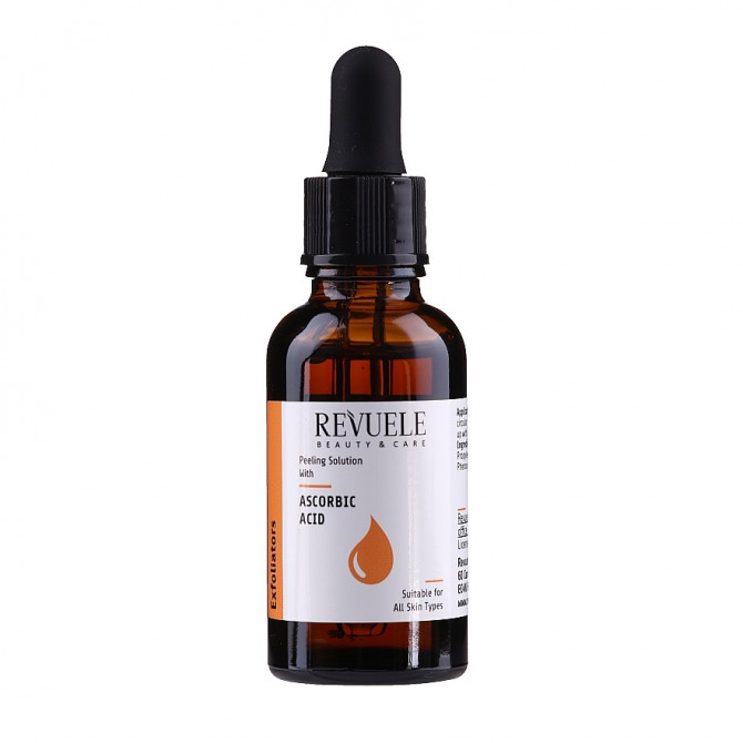 Пилинг-сыворотка для лица с аскорбиновой кислотой Revuele Peeling Solution Ascorbic Acid Exfoliator 30 мл купить в Украине 3