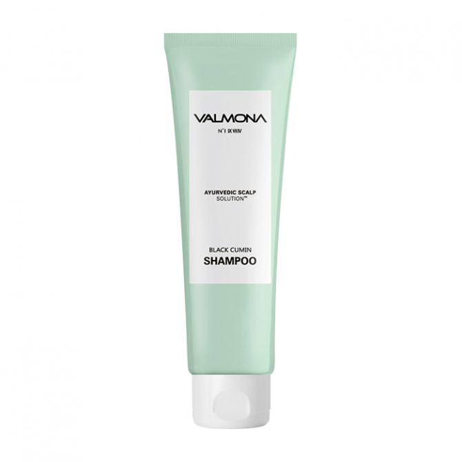 Восстанавливающий шампунь с травянным комплексом и черным тмином VALMONA Ayurvedic Scalp Solution Black Cumin Shampoo 100 мл купить в Украине