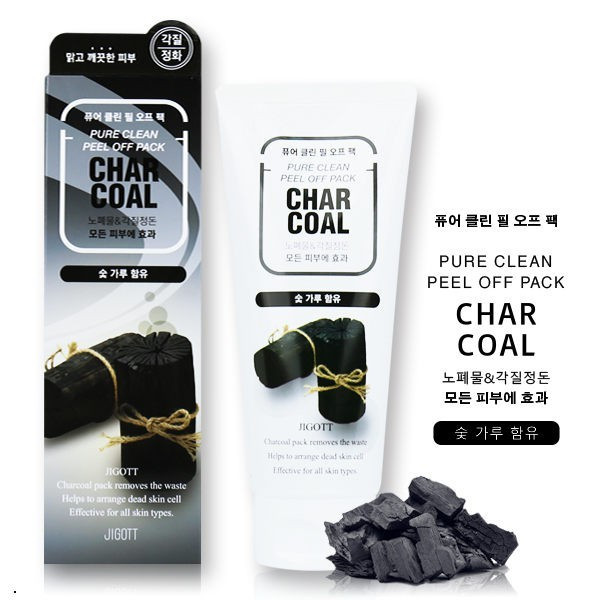 Очищувальна маска-плівка з вугіллям JIGOTT Pure Clean Peel Off Pack Charcoal 180 мл купити в Україні 2