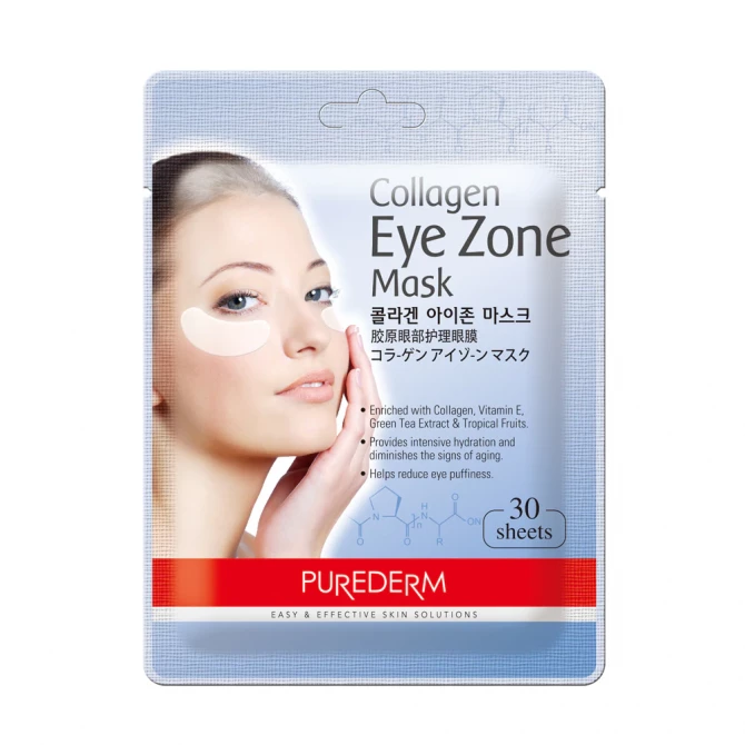 Тканевые патчи под глаза с коллагеном, PUREDERM, Collagen Eye Zone Mask купить в Украине Тканевые патчи под глаза с коллагеном, PUREDERM, Collagen Eye Zone Mask купить в Украине