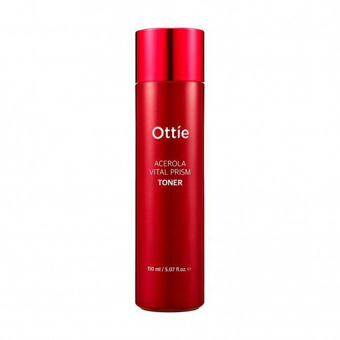 Восстанавливающий тонер с экстрактом ацеролы, Ottie, Acerola Vital Prism Toner, 150 мл купить в Украине Восстанавливающий тонер с экстрактом ацеролы, Ottie, Acerola Vital Prism Toner, 150 мл купить в Украине