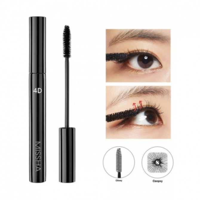 Туш для вій для надання супер об'єму MISSHA The Style 4D Mascara 7 г купити в Україні 2