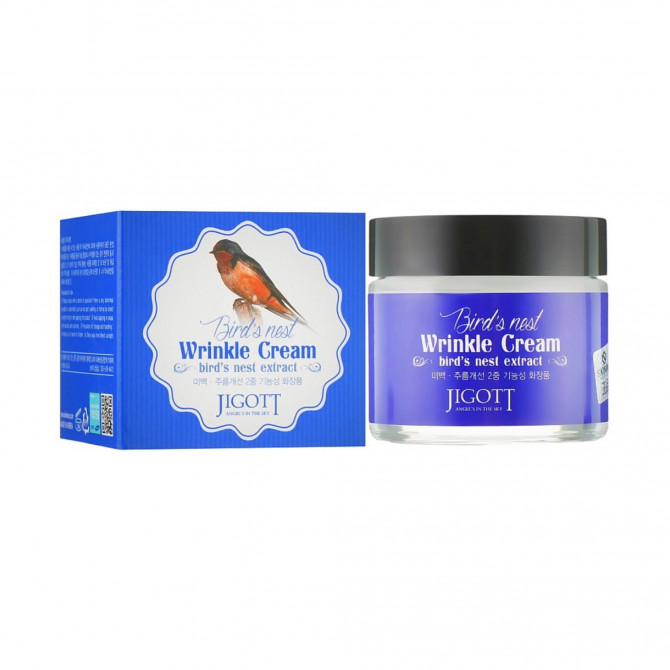 Антивіковий крем з екстрактом ласточкиного гнізда JIGOTT Bird's Nest Wrinkle Cream 70 мл купити в Україні