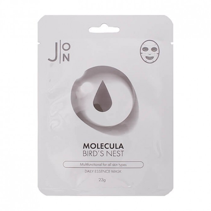 Поживна маска для обличчя з ластівчиним гніздом J:ON Molecula Bird's Nest Daily Essence Mask купити в Україні