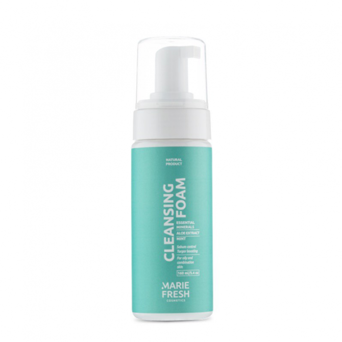 Пінка для вмивання для жирної та комбінованої шкіри Marie Fresh Cosmetics Cleansing Foam 160 мл купити в Україні