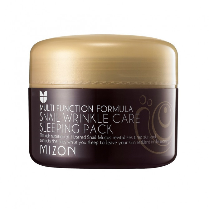 Ночная маска с фильтратом слизи улитки, MIZON, Snail Wrinkle Care Sleeping Pack, 80 мл купить в Украине Ночная маска с фильтратом слизи улитки, MIZON, Snail Wrinkle Care Sleeping Pack, 80 мл купить в Украине
