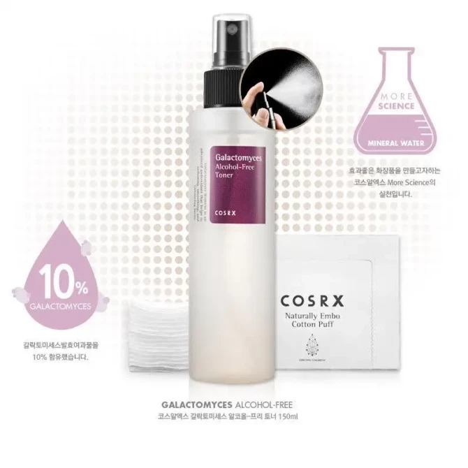 Тонер з галактомісісом для вирівнювання тону COSRX Galactomyces Alcohol Free Toner 150 мл купити в Україні 3