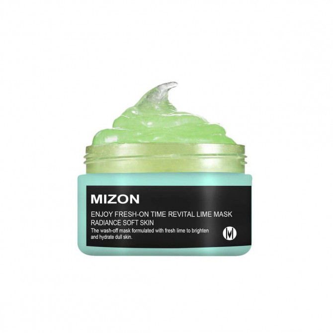 Маска с лаймом для увлажнения и улучшения тона кожи MIZON Enjoy Fresh-On Time Revital Lime Mask 100 мл купить в Украине 2