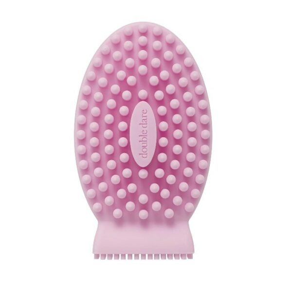Масажна силіконова щітка для тіла Double Dare I.M.Buddy Pastel Pink рожева купити в Україні 2
