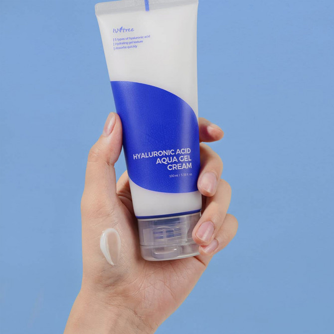 Увлажняющий гель-крем с гиалуроновой кислотой ISNTREE Hyaluronic Acid Aqua Gel Cream 100 мл купить в Украине 4