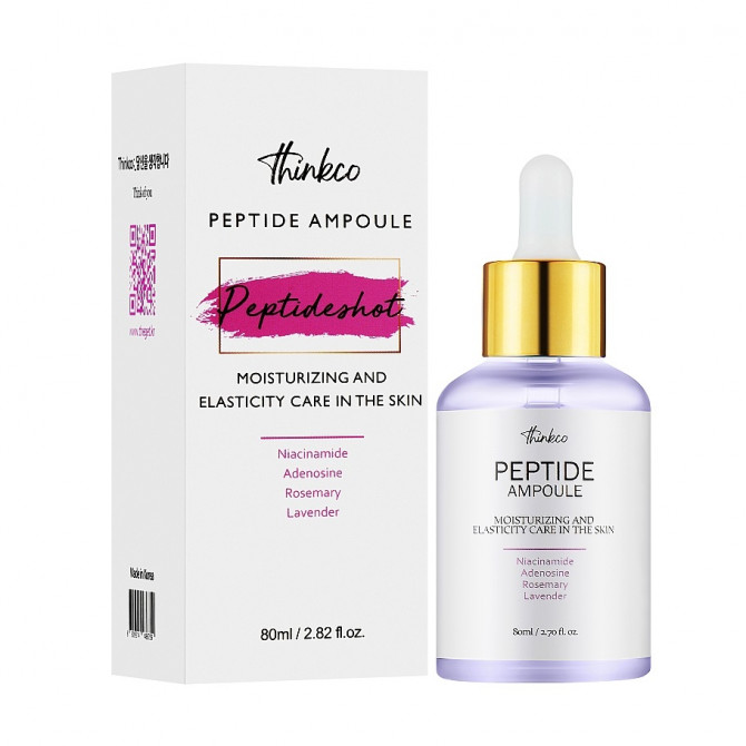 Омолоджувальна сироватка з пептидами Thinkco Peptide Shot Ampoule 80 мл купити в Україні 2