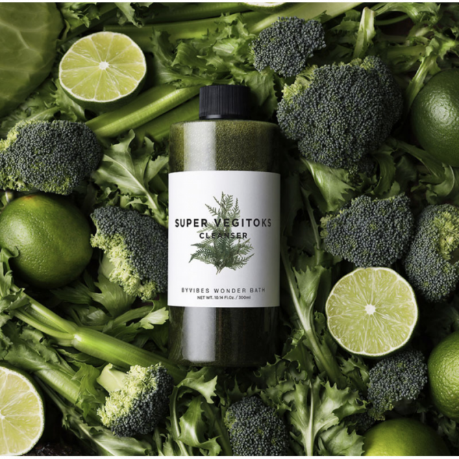 Зволожуючий детокс-гель для вмивання Wonder Bath Super Vegitoks Cleanser Green 200 мл купити в Україні 3