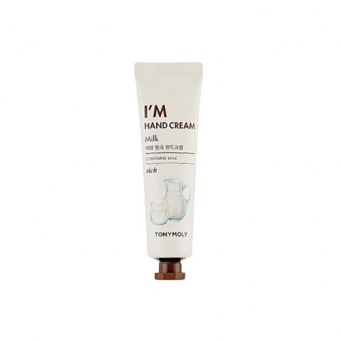 Восстанавливающий крем для рук, TONYMOLY, New I'm Hand Cream, Milk, 30 мл купить в Украине Восстанавливающий крем для рук, TONYMOLY, New I'm Hand Cream, Milk, 30 мл купить в Украине