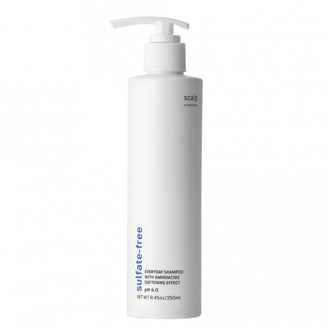 Безсульфатный шампунь с аминокислотами Scalp Sulfate-Free Everyday Shampoo With Aminoacids Softening Effect 250 мл купить в Украине