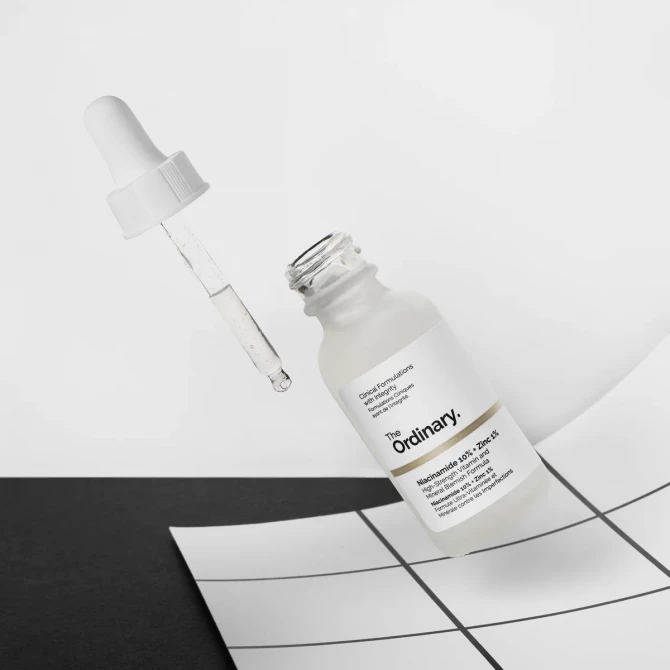 Осветляющая сыворотка с ниацинамидом 10% и цинком 1% The Ordinary Niacinamide 10% + Zinc 1% 30 мл купить в Украине 3