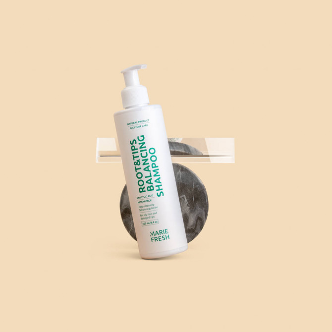 Шампунь для жирных корней и сухих кончиков Marie Fresh Cosmetics Root & Tips Balancihg Shampoo 250 мл купить в Украине 2