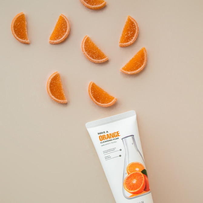 Пінка для вмивання з апельсином IT'S SKIN Have A Cleansing Foam Orange 150 мл купити в Україні 2