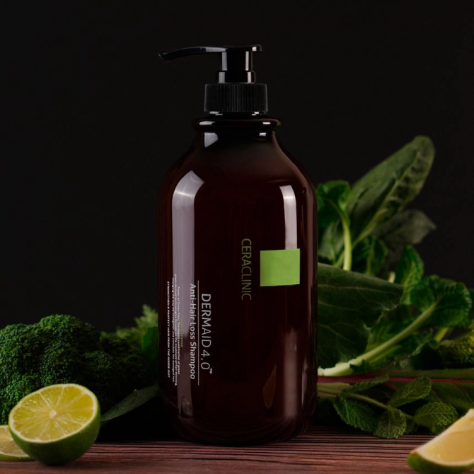 Шампунь против выпадения волос CERACLINIC Dermaid 4.0 Anti-Hair Loss SHAMPOO Green Cleanse1000 мл купить в Украине 2