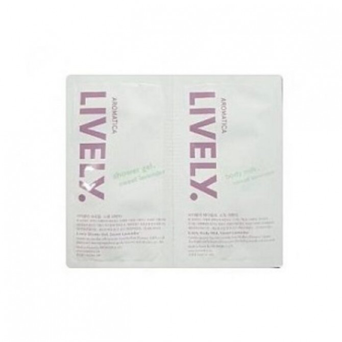 Гель для душа + лосьон для тела с эфирным маслом лаванды AROMATICA Lively Lavender (пробник) купить в Украине