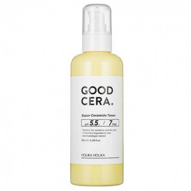 Омолаживающий тонер с керамидами, Holika Holika, Good Cera Super Ceramide Toner, 180 мл купить в Украине Омолаживающий тонер с керамидами, Holika Holika, Good Cera Super Ceramide Toner, 180 мл купить в Украине