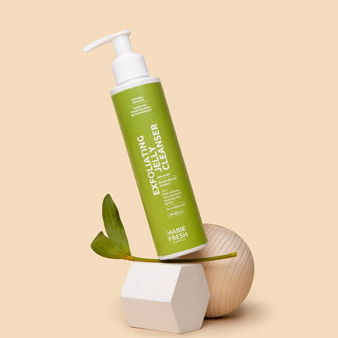 Відлущуючий гель для вмивання для проблемної шкіри Marie Fresh Cosmetics Exfoliating Jelly Cleanser 150 мл купити в Україні 2