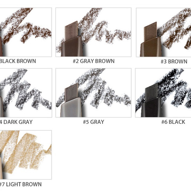 Карандаш для бровей серо-коричневый ETUDE HOUSE Drawing Eye Brow #2 Gray Brown купить в Украине 2