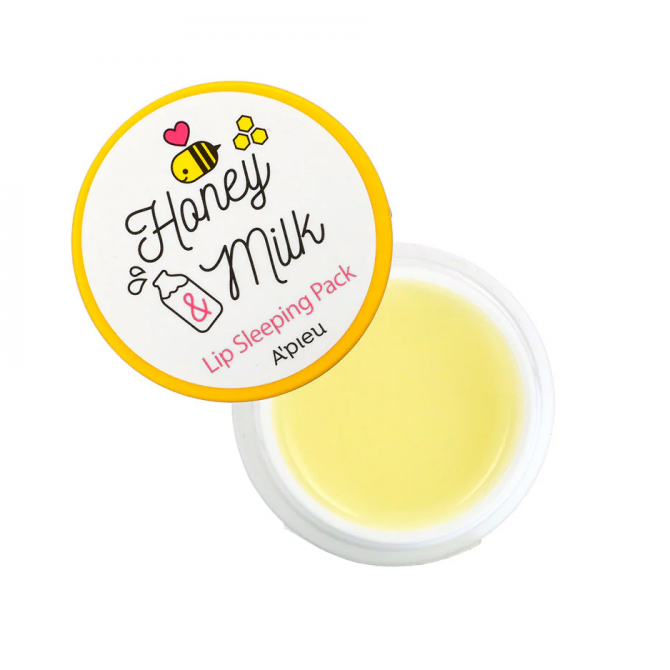 Питательная ночная маска для губ с медом и молоком A'PIEU Honey & MilkLip Sleeping Pack 6.7 г купить в Украине