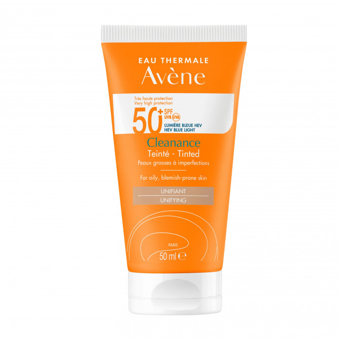 Сонцезахисний крем з ефектом тонування Avene Cleanance Tinted SPF50+ 50 мл купити в Україні