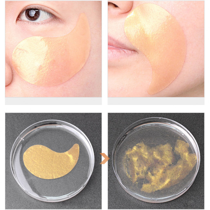 Поживні гідрогелеві патчі для повік із золотом та равликом MEDI FLOWER Aronyx Gold Snail Nutritive Eye Patch 60 патчей купити в Україні 4