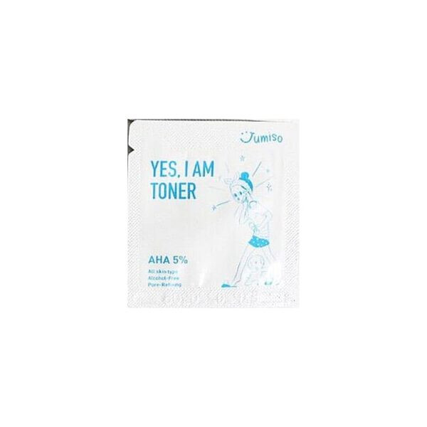 Тонер з ефектом пілінгу з АНА-кислотами Jumiso Yes I Am Toner AHA 5% 1 мл (пробник) купити в Україні