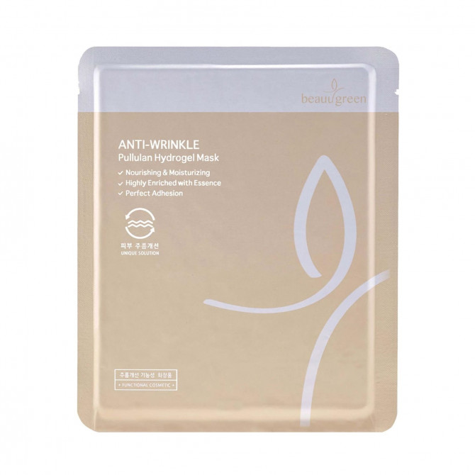 Антивозрастная гидрогелевая маска для лица с пуллуланом Beauugreen Anti-Wrinkle Pullulan Hydrogel Mask купить в Украине