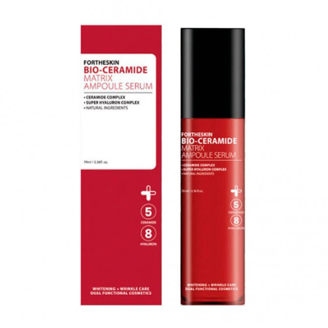 Поживна сироватка для обличчя з керамідами та пробіотиками Fortheskin Bio Ceramide Matrix Ampoule Serum 70 мл купити в Україні 2