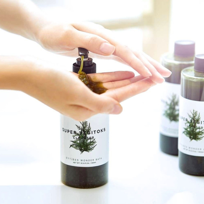 Зволожуючий детокс-гель для вмивання Wonder Bath Super Vegitoks Cleanser Green 200 мл купити в Україні 2
