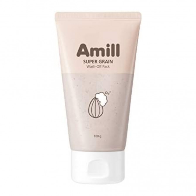Очищаюча глиняна маска з екстрактами насіння AMILL Super Garin Wash-Off Pack 100 г купити в Україні