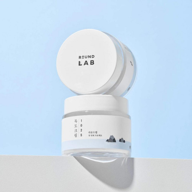 Зволожуючий крем з морською водою та гіалуроновою кислотою ROUND LAB 1025 Dokdo Cream 80 мл купити в Україні 2