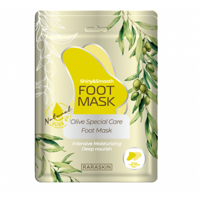 Питательная маска-носочки для ног с маслом оливы, LABUTE, Raraskin Olive Special Care Foot Mask купить в Украине Питательная маска-носочки для ног с маслом оливы, LABUTE, Raraskin Olive Special Care Foot Mask купить в Украине