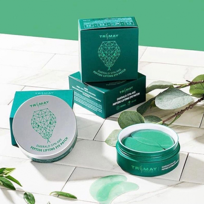 Лифтинг-патчи для век с пептидом змеиного яда Trimay Emerald Syn-Ake Peptide Lifting Eye Patch 60 шт купить в Украине 2