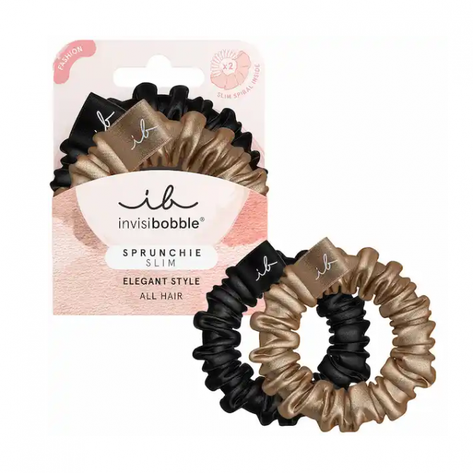 Резинка-браслет для волос invisibobble SPRUNCHIE SLIM True Golden 2 шт купить в Украине