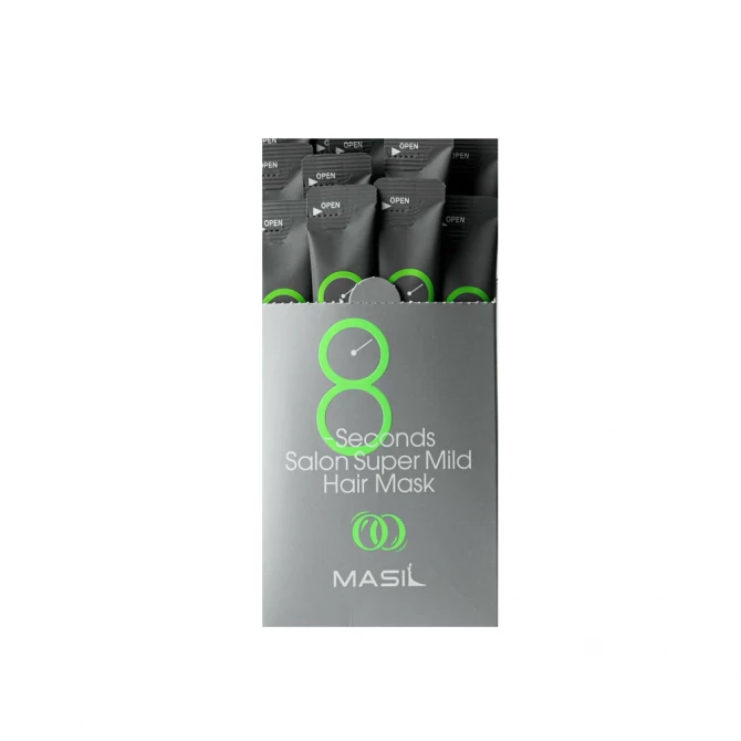 Восстанавливающая маска для сухих и поврежденных волос 8 секунд Masil 8 Seconds Salon Super Mild Hair Mask Stick Pouch 8 мл купить в Украине 2