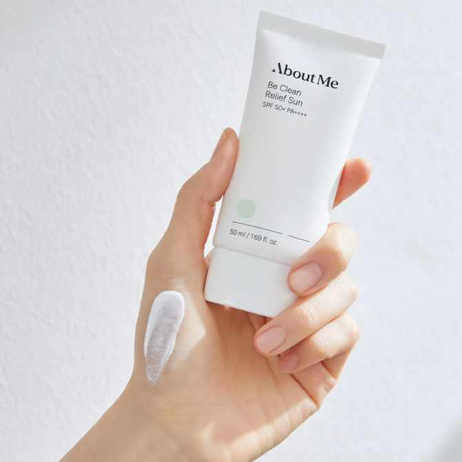 Легкий сонцезахисний крем з центелою Ab Clean Relief Sun SPF50+ PA++++ 10 мл купити в Україні