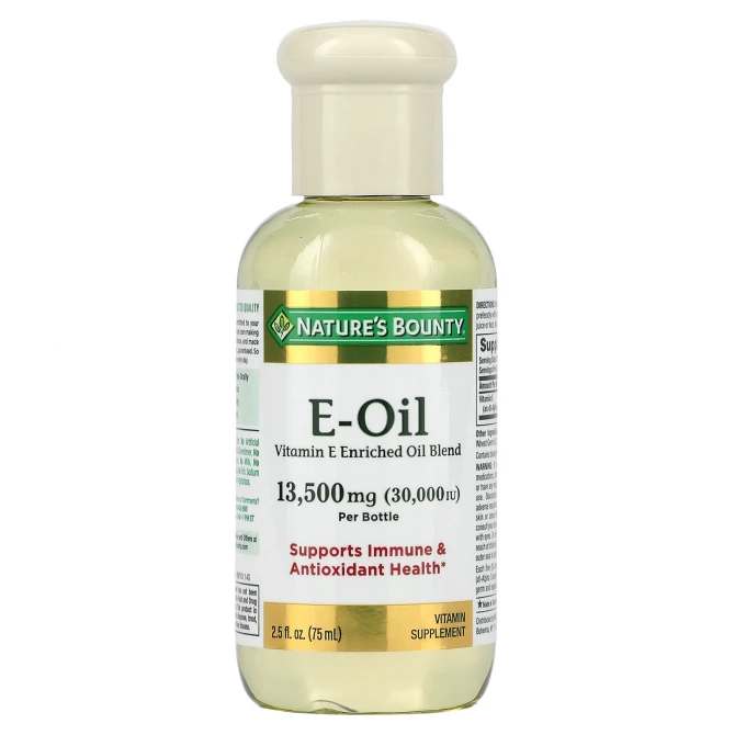 Жидкий витамин E Nature's Bounty E-Oil 13500 мг/30000 МЕ 74 мл купить в Украине