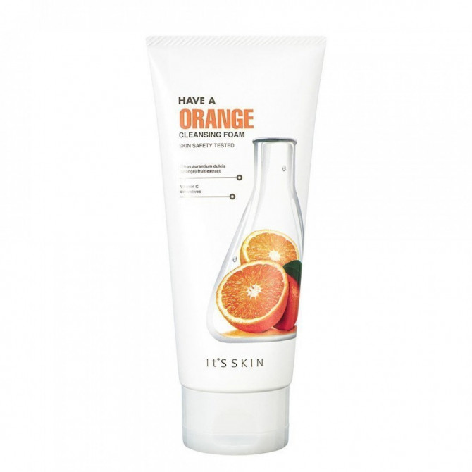Пінка для вмивання з апельсином IT'S SKIN Have A Cleansing Foam Orange 150 мл купити в Україні